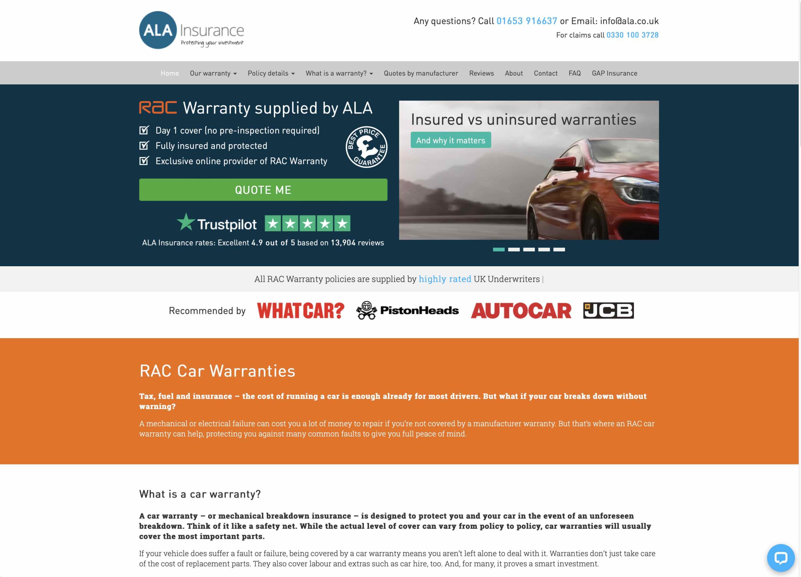 ala-insurance-car-warranty-page