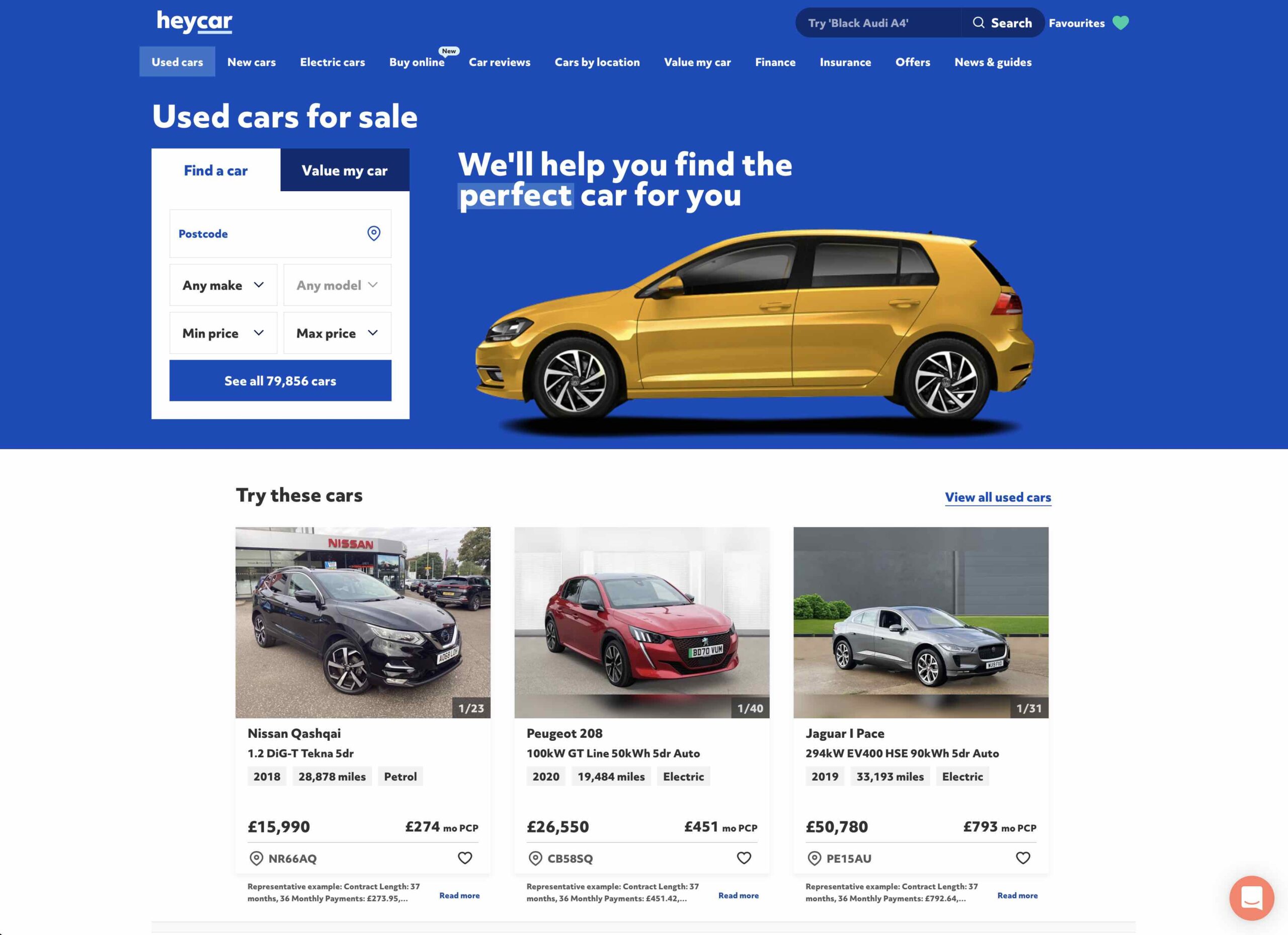 heycar-used-cars-page