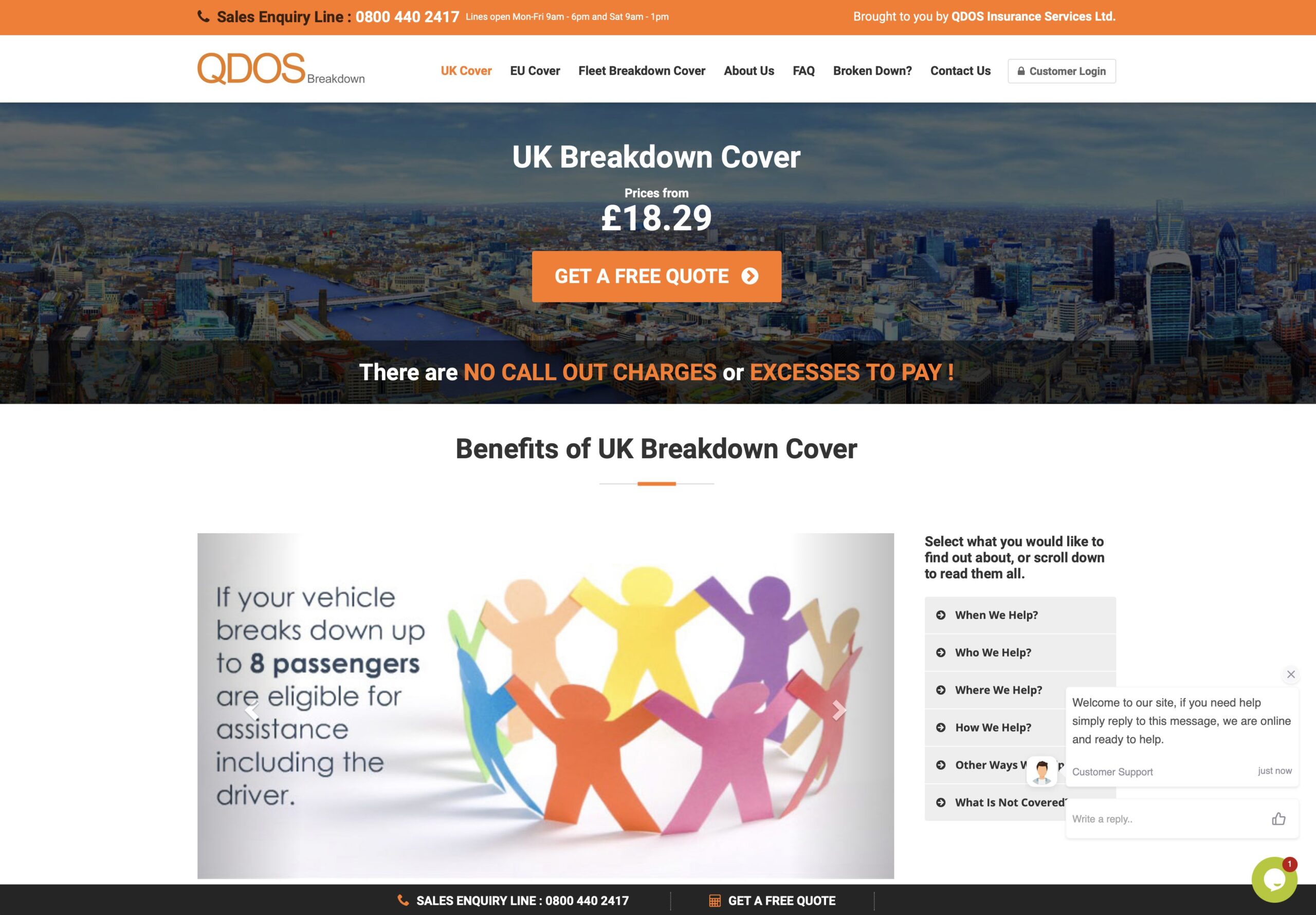 qdos breakdown cover page